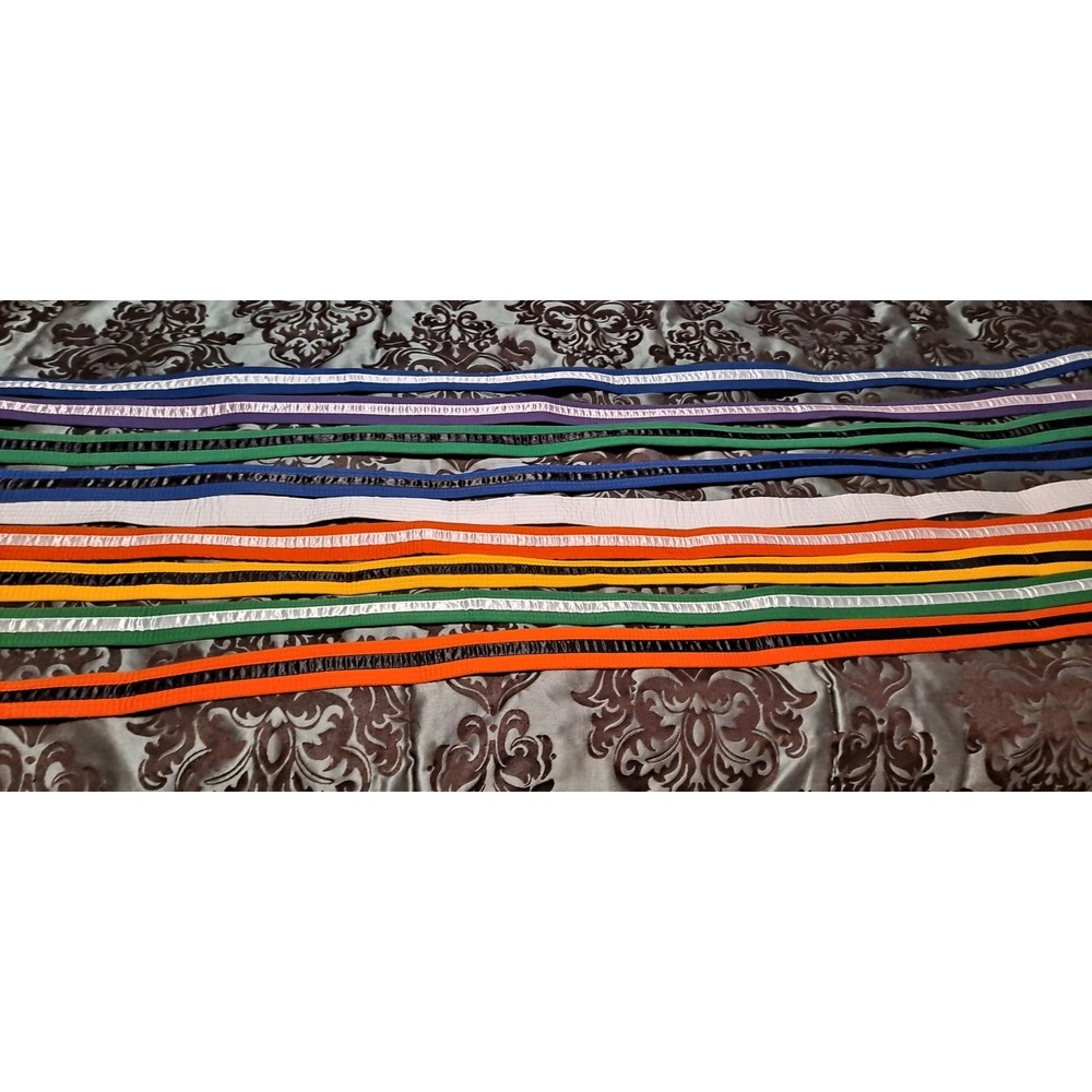 9- martial arts ranking belts